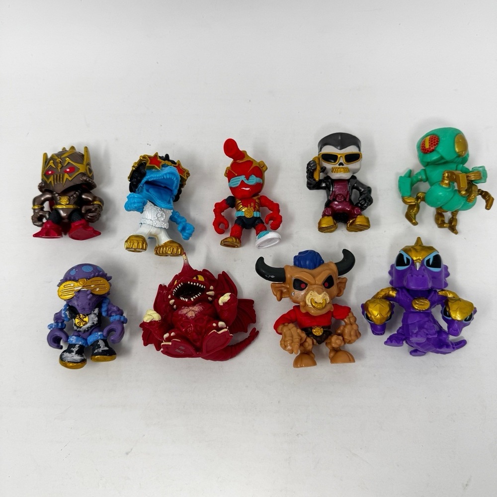 Bundle Lot of 9 Treasure X Figures Dragons Moose Toys Gold Play